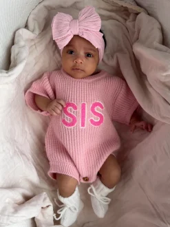 Sis Sweater Romper, Pink