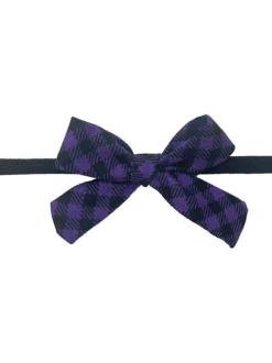 Skinny Bow, Purple Plaid