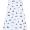 Sleep Bag, Vintage Golf Carts Pink