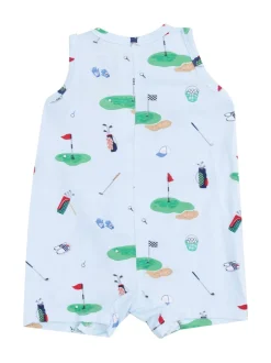 Sleeveless Shortie, Golf Things Blue