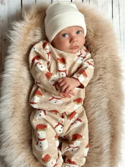 Snowman / Organic Long Sleeve Tee & Pant Set