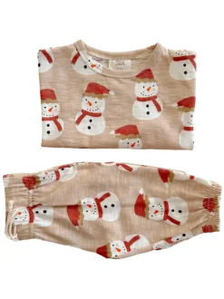 Snowman / Organic Long Sleeve Tee & Pant Set