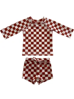 Stracciatella Checkerboard / Mar Rashguard Set / UPF 50+