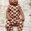 Stracciatella Checkerboard / Organic Bay Jumpsuit