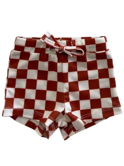 Stracciatella Checkerboard / Riviera Swim Short / UPF 50+