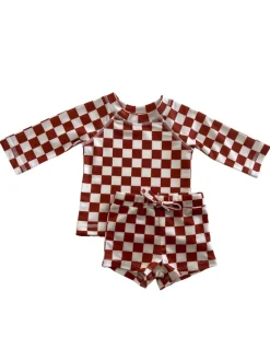 Stracciatella Checkerboard / Mar Rashguard Set / UPF 50+