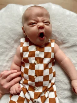 Stracciatella Checkerboard / Organic Bay Jumpsuit