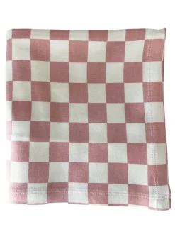 Strawberry Shortcake Checkerboard / Organic Swaddle