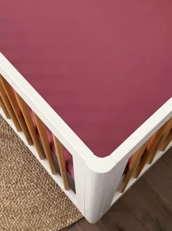 Stretch Crib Sheet, Mauve