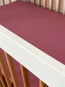 Stretch Crib Sheet, Mauve