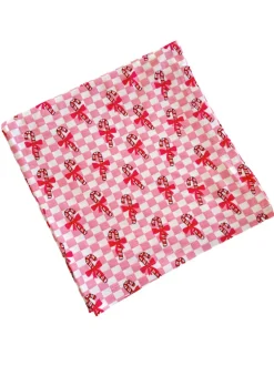Stretch Swaddle Blanket, Cotton Candy Candy Cane