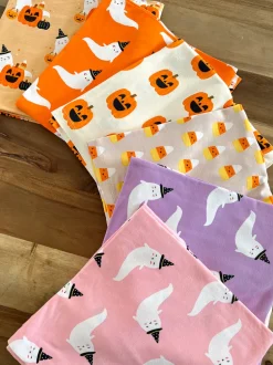 Stretch Swaddle Blanket, Purple Ghost