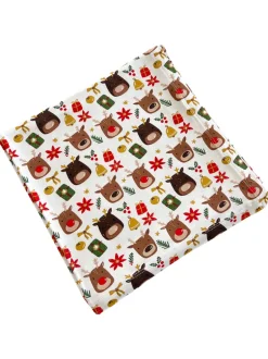 Stretch Swaddle Blanket, Reindeer Friends
