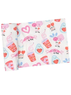 Stretch Swaddle, Love You Foodie Much Pink