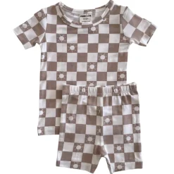 Summer Lounge Set, Tan Sun Checkerboard