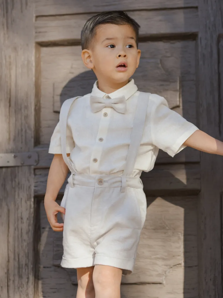 Suspender Short, Powder Blue