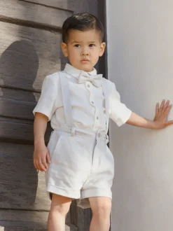 Suspender Short, Powder Blue