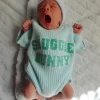 Sweater Romper, Snuggle Bunny Blue