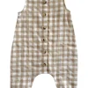 Tan Gingham / Organic Bay Jumpsuit