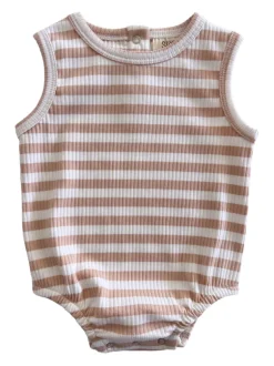 Tan Stripe / Organic Ribbed Dune Bubble