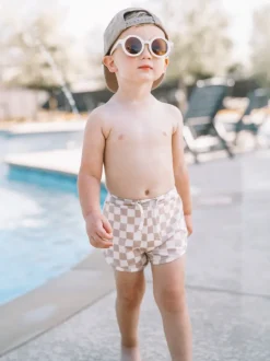 Tiramisu Checkerboard / Laguna Swim Short / UPF 50+