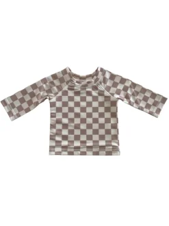 Tiramisu Checkerboard / Maui Rashguard / UPF 50+
