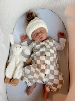 Tiramisu Checkerboard / Organic Bay Jumpsuit