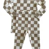 Tiramisu Checkerboard / Organic 2-Piece Set