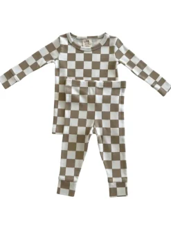 Tiramisu Checkerboard / Organic 2-Piece Set