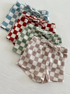 Tiramisu Checkerboard / Riviera Swim Short / UPF 50+