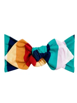 Top Knot Headband, Fall Stripes