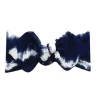 Top Knot Headband, Indigo Tie Dye
