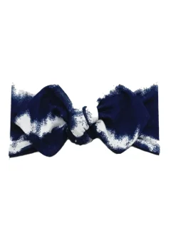 Top Knot Headband, Indigo Tie Dye
