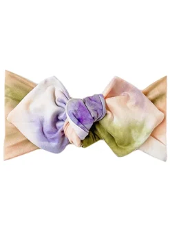 Top Knot Headband, Lilac Pine Tie Dye