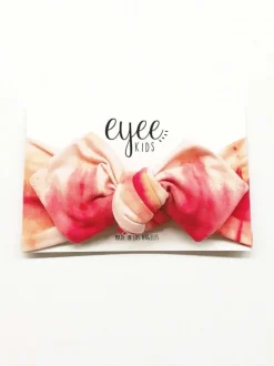 Top Knot Headband, Pink Tie Dye