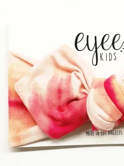 Top Knot Headband, Pink Tie Dye