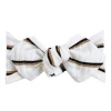 Top Knot Headband, Ribbed Mocha/Black Stripe