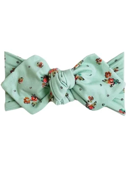 Top Knot Headband, Seafoam Floral