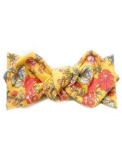 Top Knot Headband, Vintage Mustard Garden