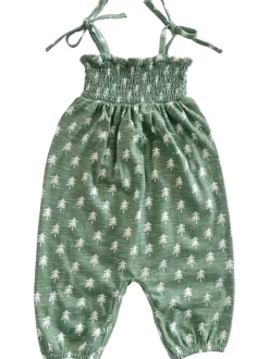 Tree / Organic Smocked Jumpsuit
