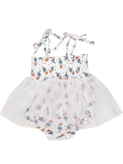 Tutu Bubble, Red, White & Blue Popsicle