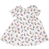 Twirly Short Sleeve Dress, Red, White & Blue Popsicle