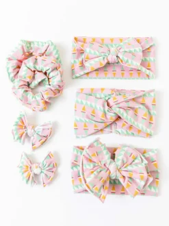 Twist Knot Headband, Abstract Feather