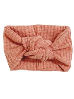 Twist Knot Headband, Waffle Terracotta