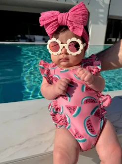 Watermelon / Monaco Swimsuit / UPF 50+