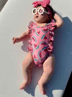 Watermelon / Monaco Swimsuit / UPF 50+