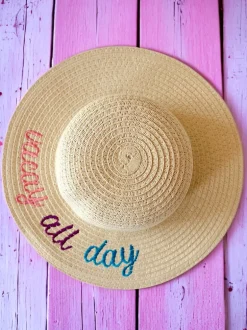 Wide Brim Woven Sunhat, Vacay All Day
