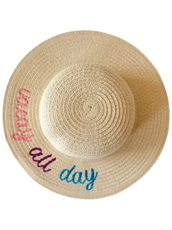 Wide Brim Woven Sunhat, Vacay All Day