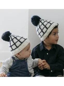 Windowpane Hat, Navy