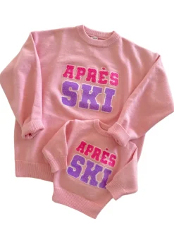 Women's Knit Sweater, Après Ski Pink